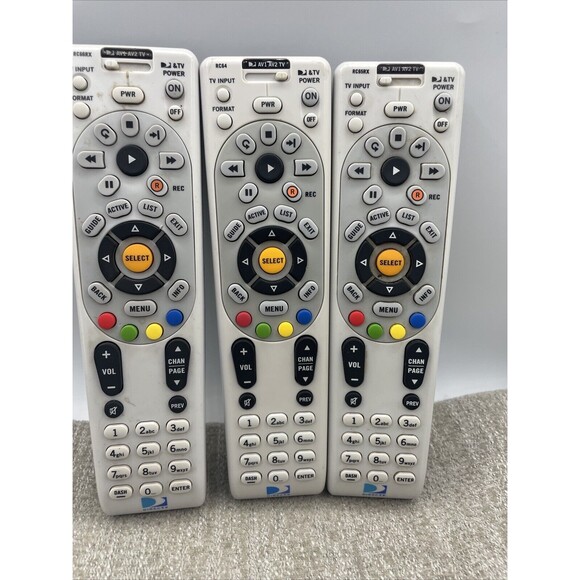 Lot Of 3 DIRECT TV Directv Remote Control RC65RBX Tested - Picture 3 of 6